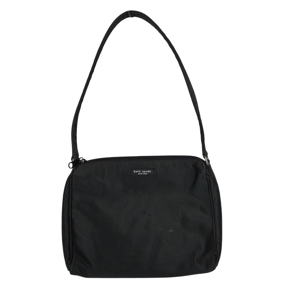 Kate Spade Small Demi Purse Black Nylon Handbag Basic Casual Neutral Minimalist
